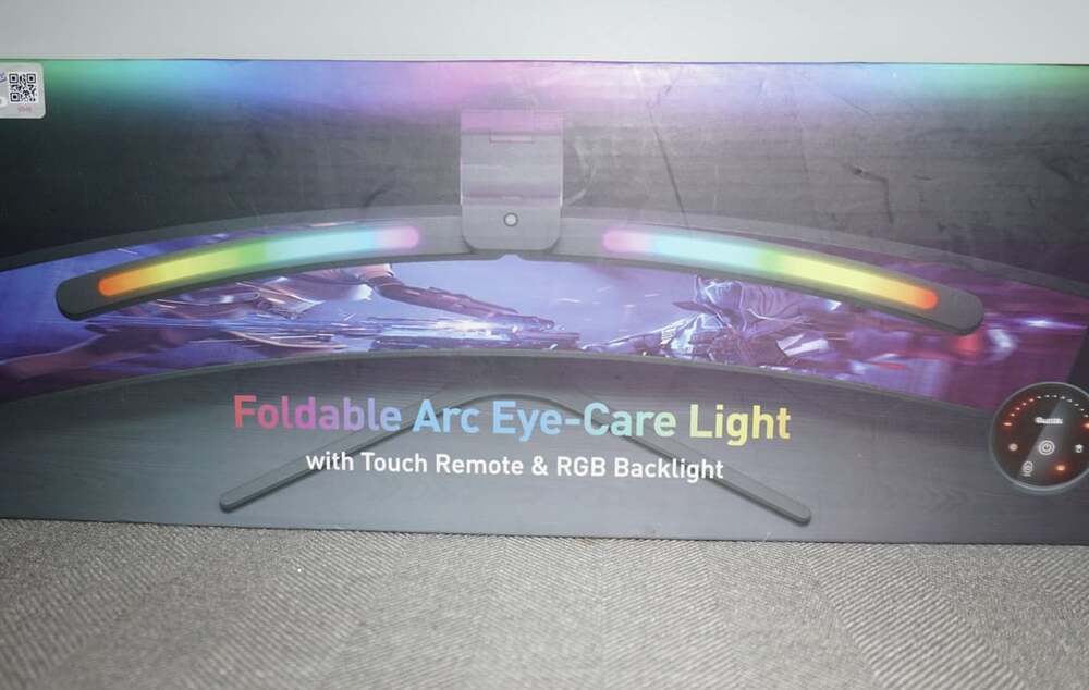 Quntis Foldable Arc Eye-Care Monitor Light Bar with Touch Remote & RGB Backlight